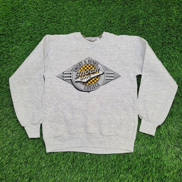 Vintage 1986 Emory-Henry Sweatshirt Womens Medium 18x25 Gray - Picture 1 of 15
